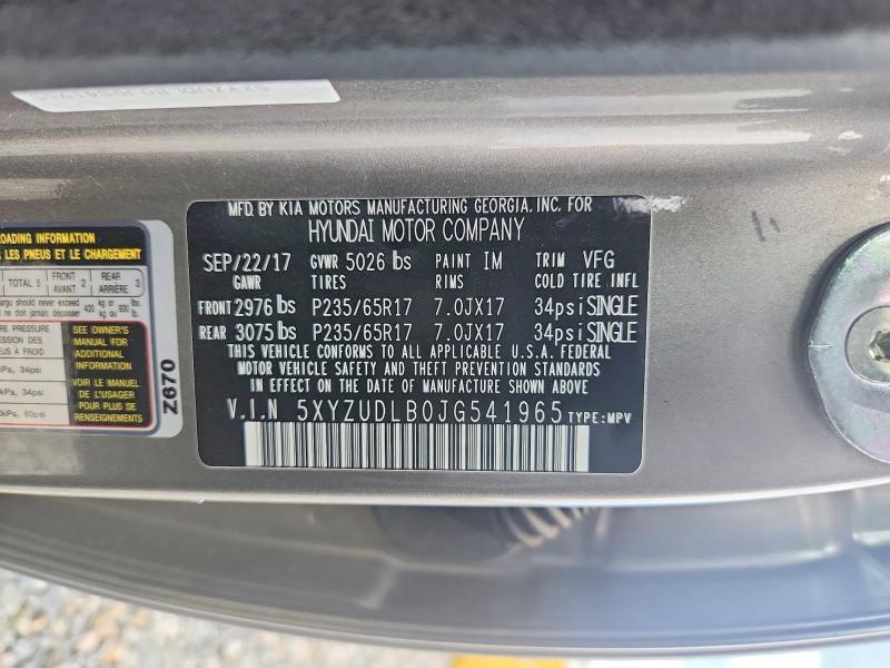 2018 Hyundai Santa fe Sport 2.4l