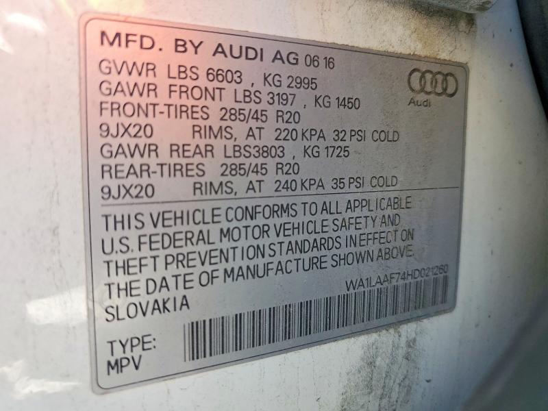 2017 Audi Q7 Premium Plus
