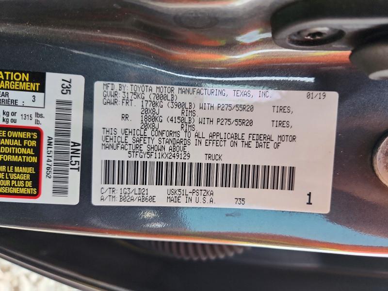 2019 Toyota Tundra 1794 Edition