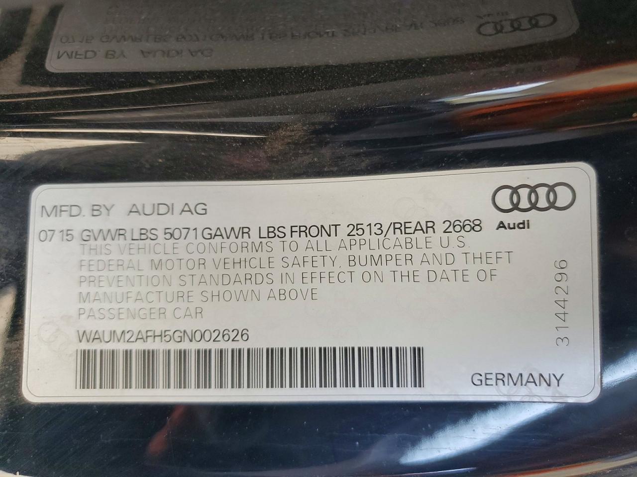 2016 Audi A5 Premium Plus S-line