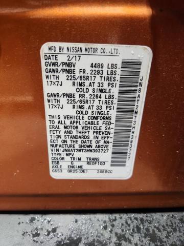 2017 Nissan Rogue sv
