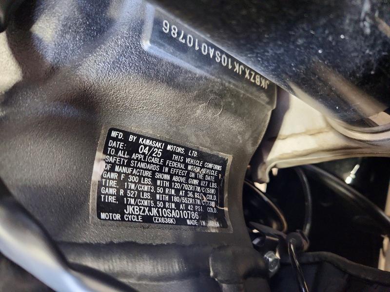 2025 Kawasaki ZX636 K