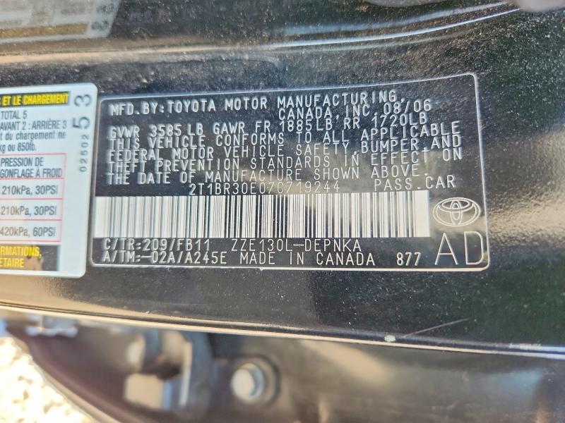 2007 Toyota Corolla le