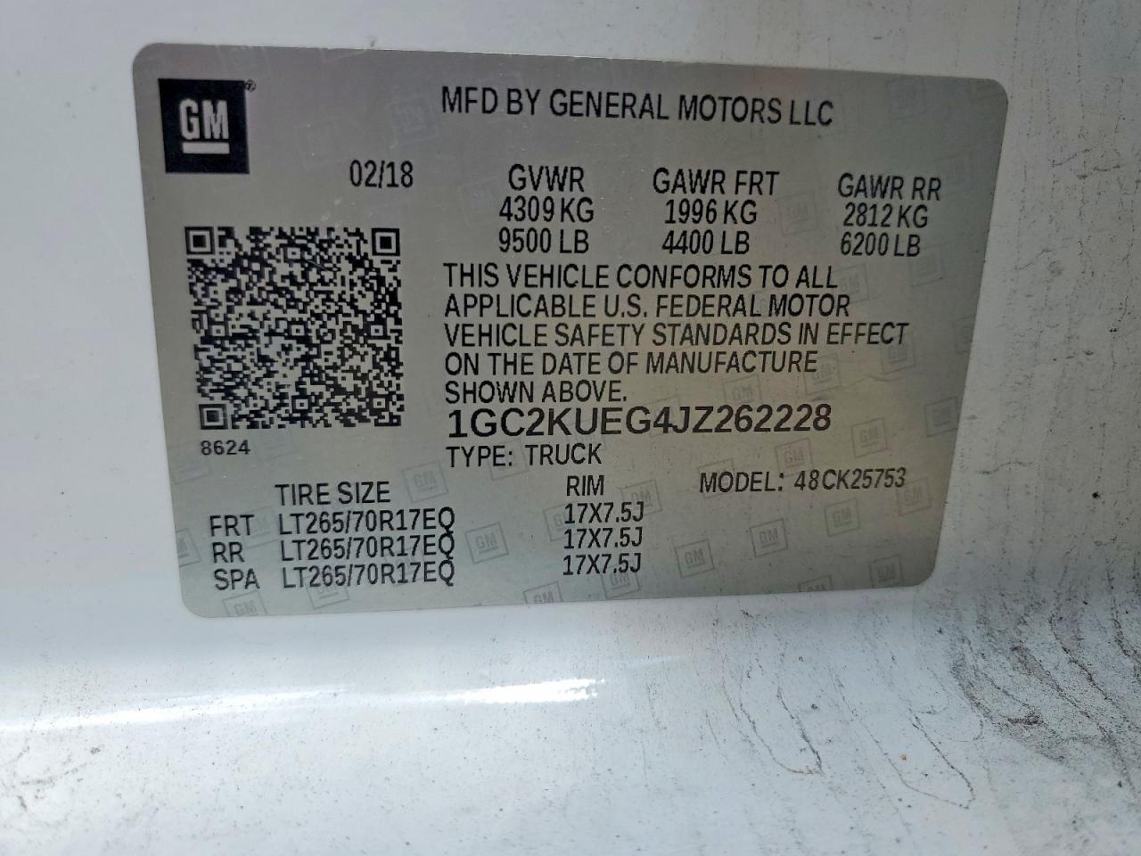 2018 Chevrolet Silverado K2500 Heavy Duty