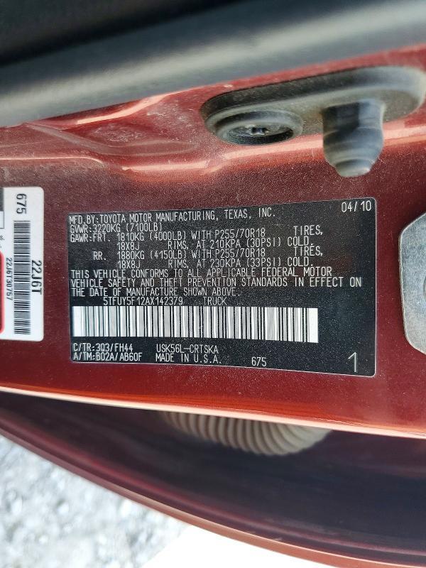 2010 Toyota Tundra Double Cab SR5