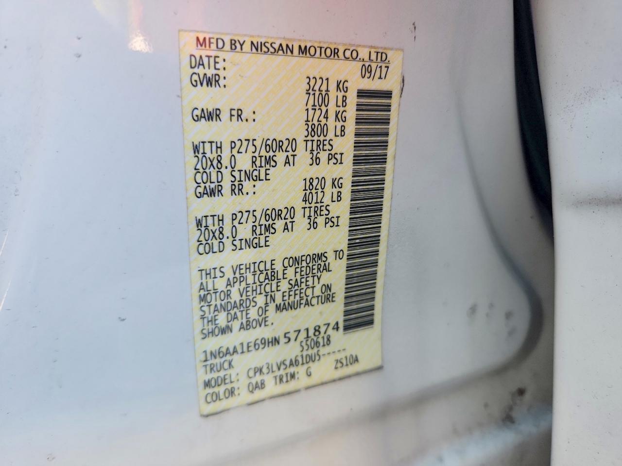 2017 Nissan Titan SL