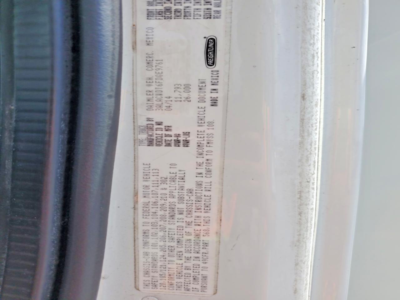 2015 Freightliner Business Class M2 BOX Truck