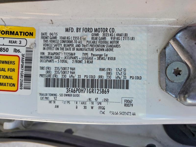 2016 Ford Fusion se