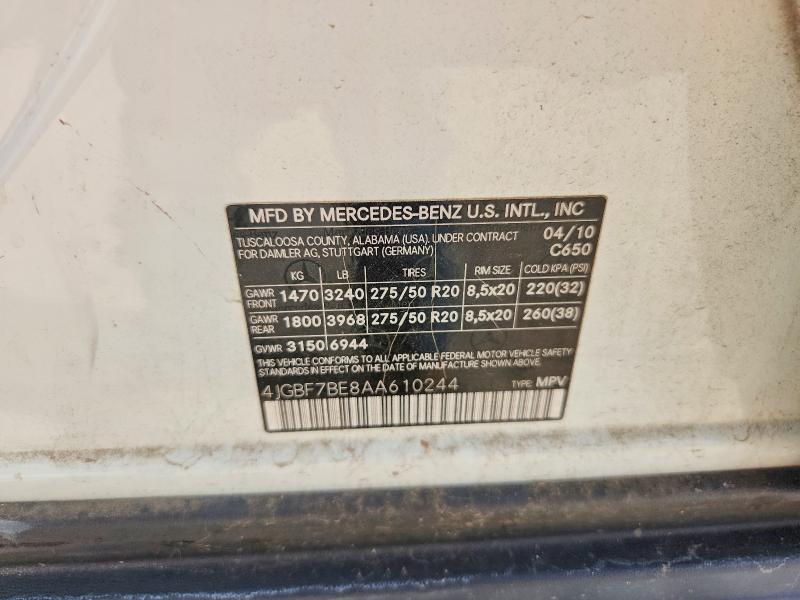 2010 Mercedes-Benz Gl 450 4matic