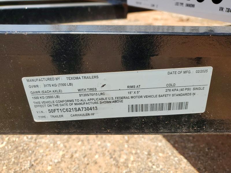 2025 Texoma Equipment Trailer