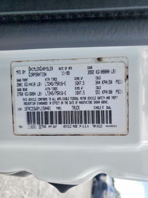 2000 Dodg RAM