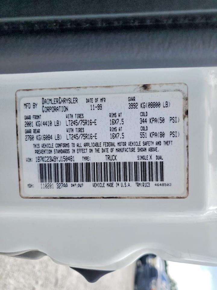 2000 Dodg RAM