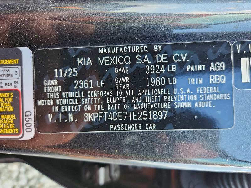 2026 KIA K4 lxs
