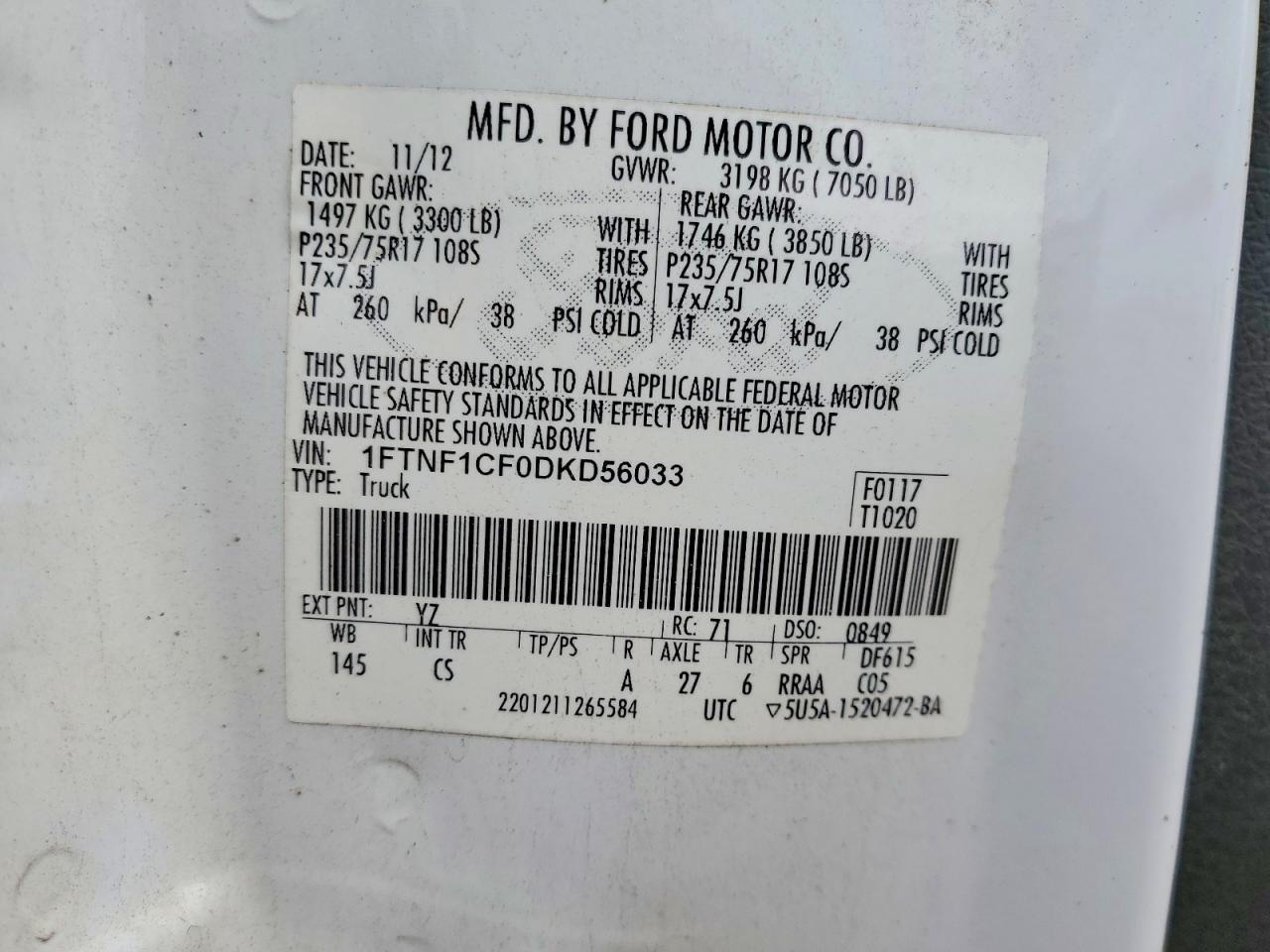2013 Ford F150