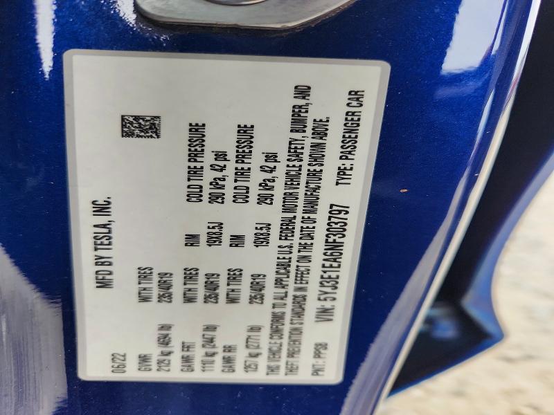 2022 Tesla Model 3