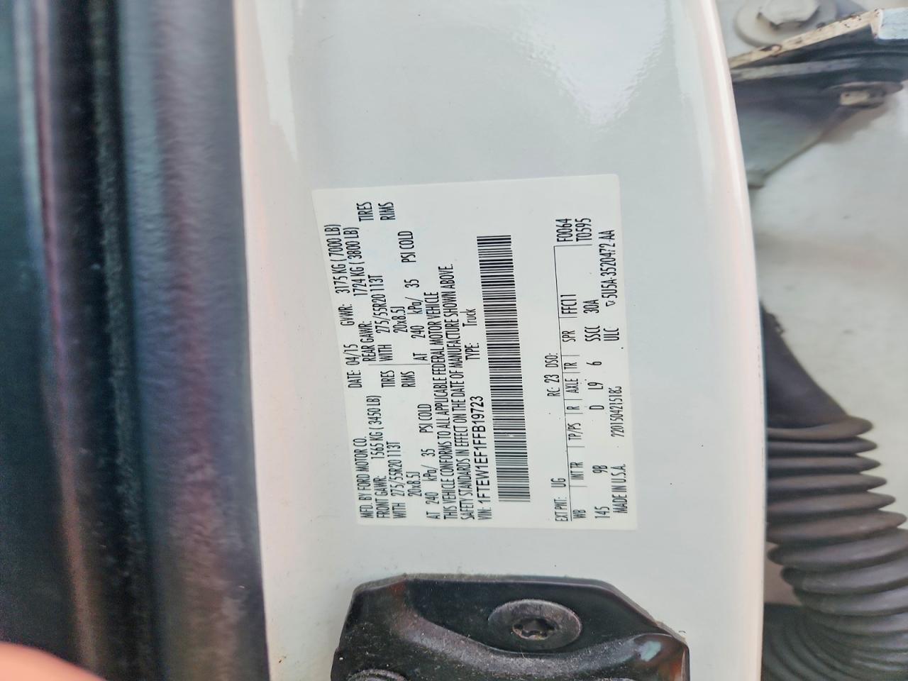 2015 Ford F150 Supercrew