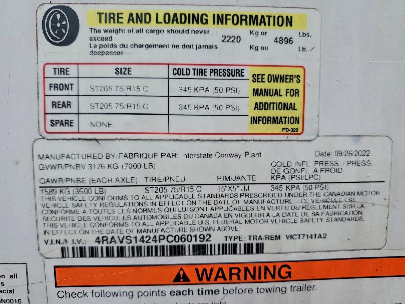 2023 Intersate 2022 Intersate VICT714TA2 Enclosed Cargo Trailer