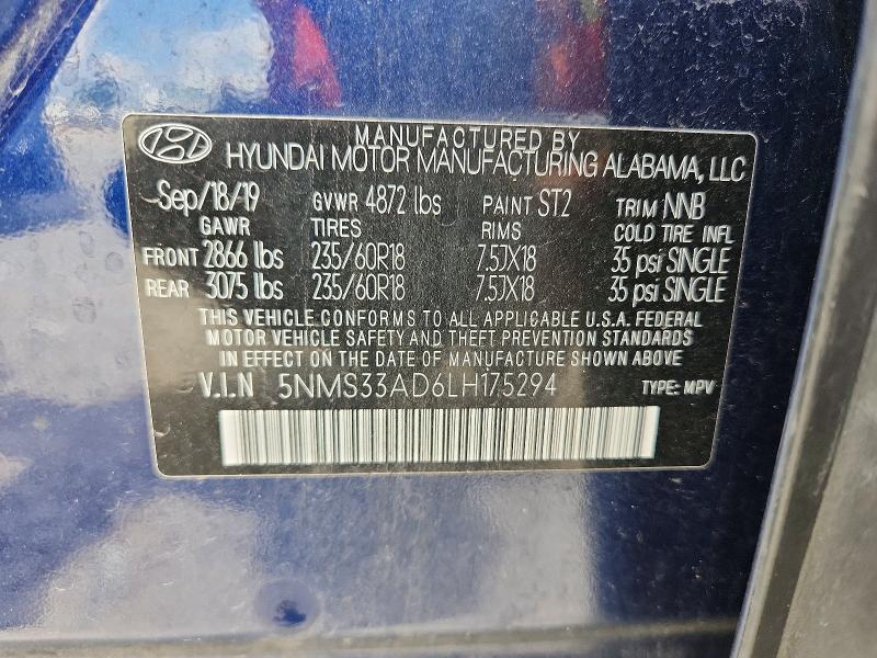 2020 Hyundai Santa fe sel