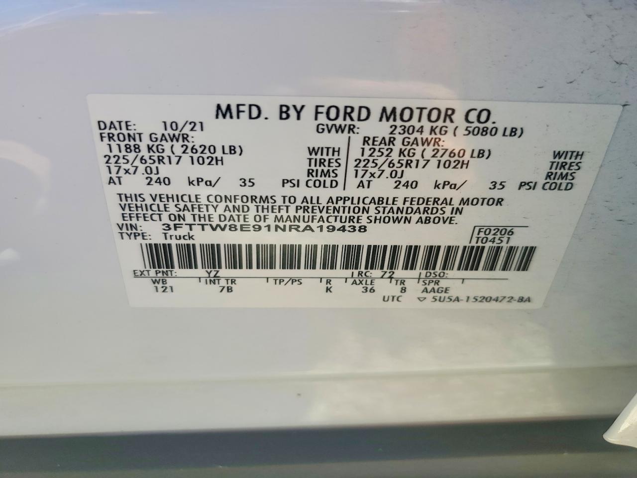 2022 Ford Maverick XL