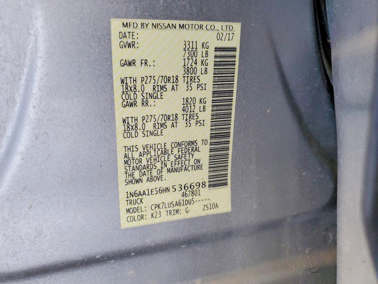2017 Nissan Titan PRO-4X