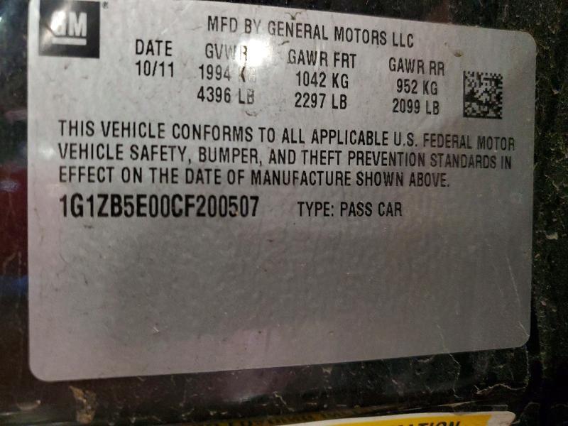 2012 Chevrolet Malibu ls