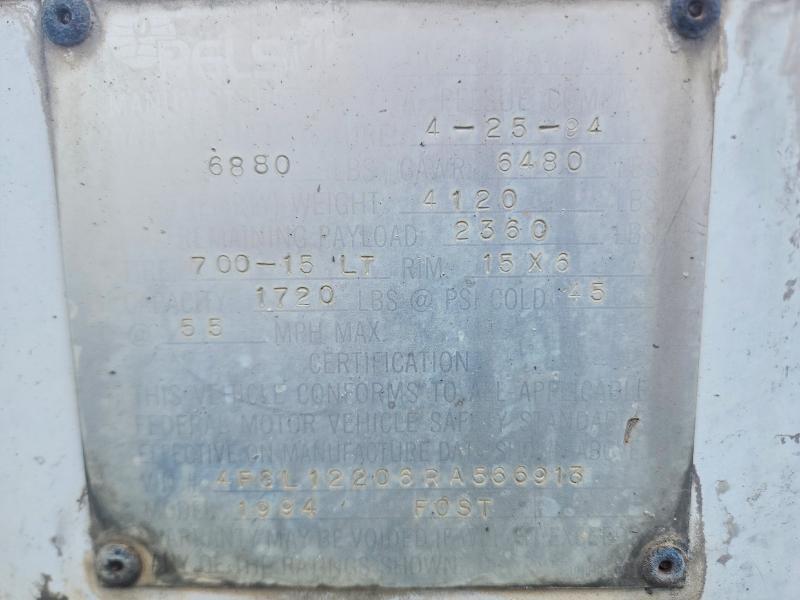 1994 Pelsue Fiber Optic Splicing Trailer