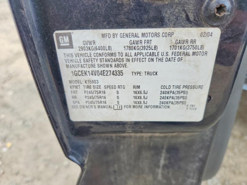 2004 Chevrolet Silverado K1500