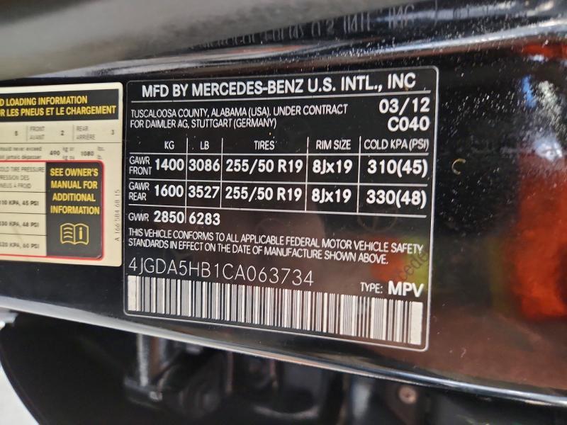 2012 Mercedes-Benz Ml 350 4matic