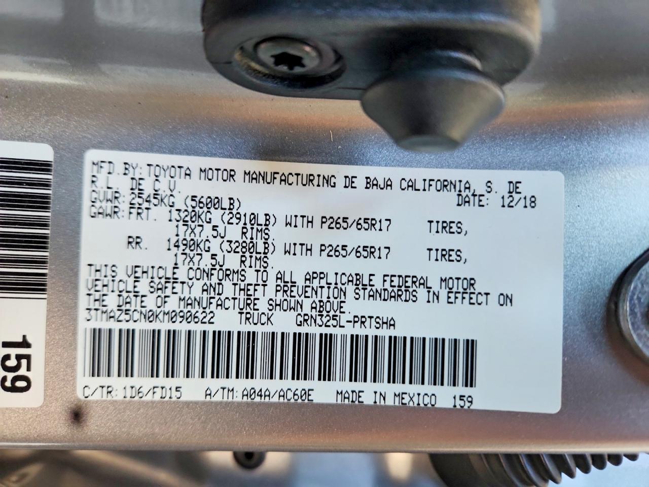 2019 Toyota Tacoma TRD Sport