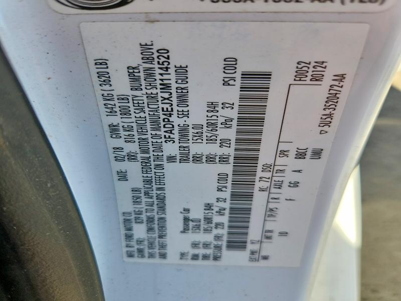 2018 Ford Fiesta se
