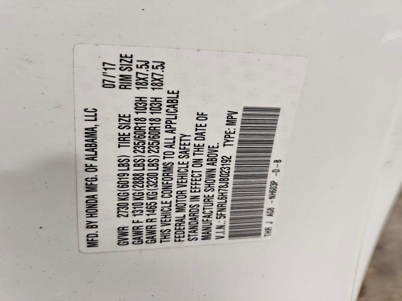 2018 Honda Odyssey exl