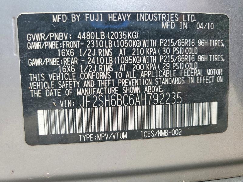 2010 Subaru Forester xs