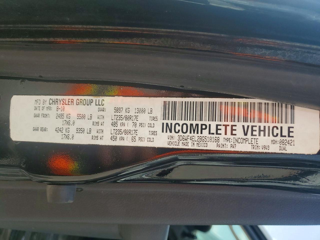 2011 Dodge RAM 3500 ST