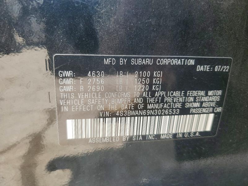 2022 Subaru Legacy Limited