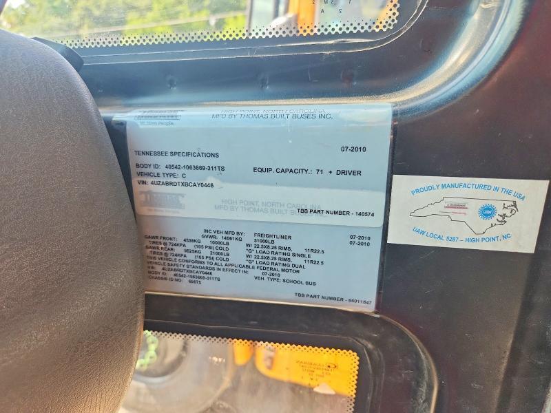 2011 Freightliner 2011 Thomas SAF-T-LINER C2-School Bus