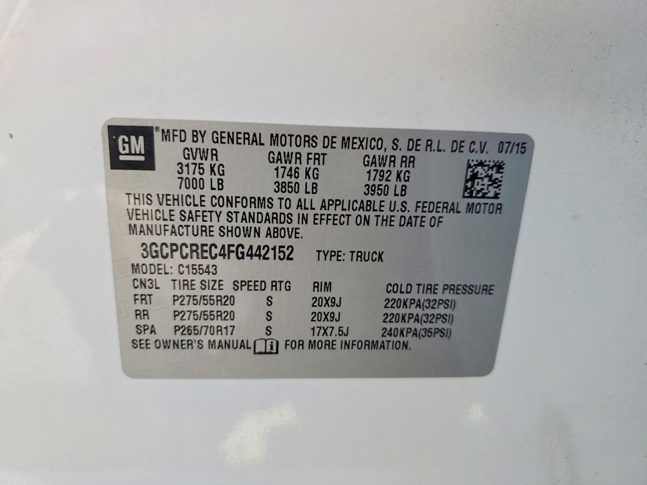 2015 Chevrolet Silverado C1500 LT