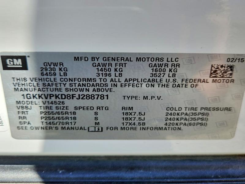 2015 GMC Acadia sle