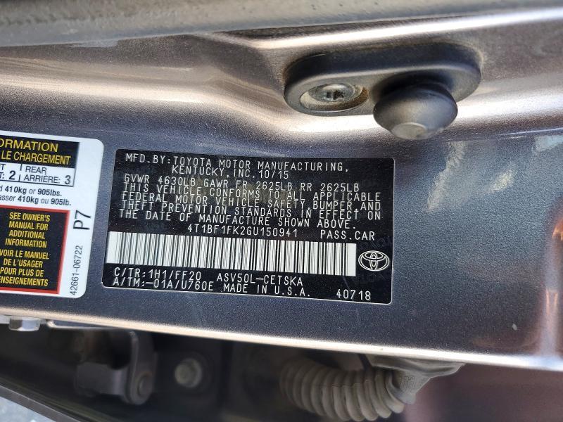 2016 Toyota Camry se