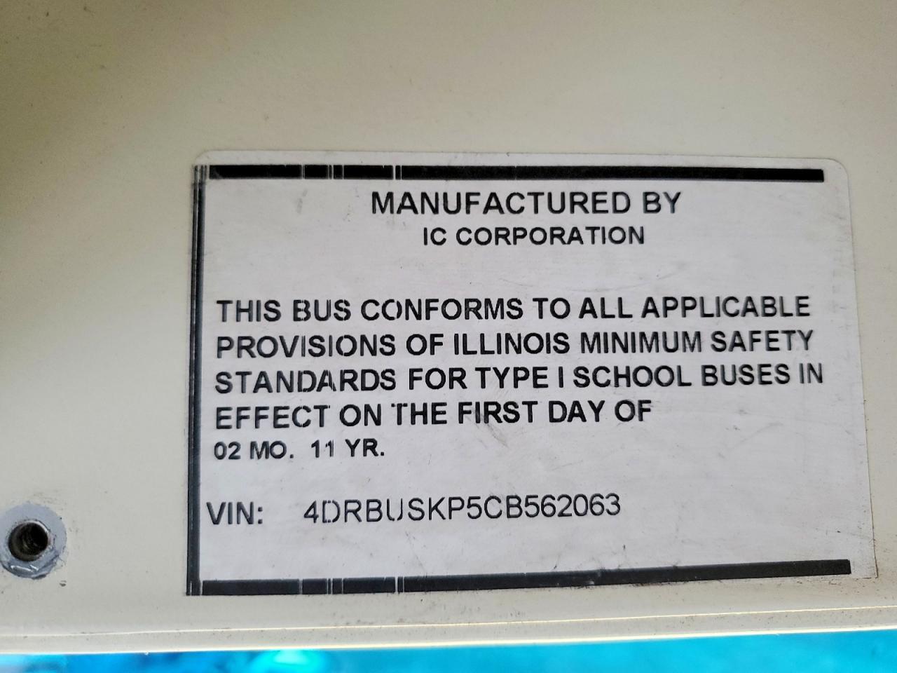 2012 Ic Corporation CE Series School-School Bus