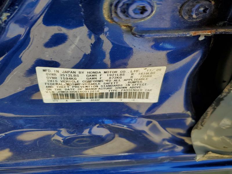 2010 Honda Fit Sport