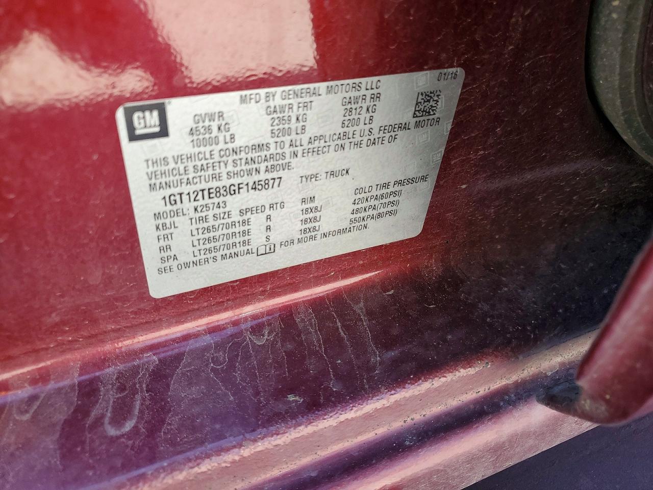 2016 GMC Sierra K2500 SLT