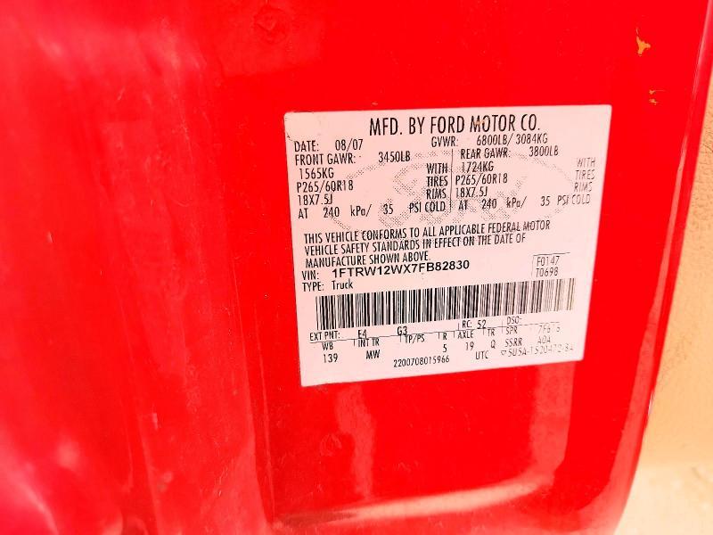 2007 Ford F150 Supercrew