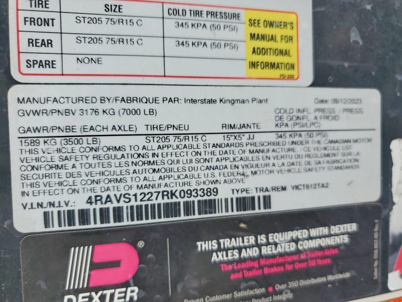 2024 Interstate VICT612TA2 Enclosed Cargo Trailer