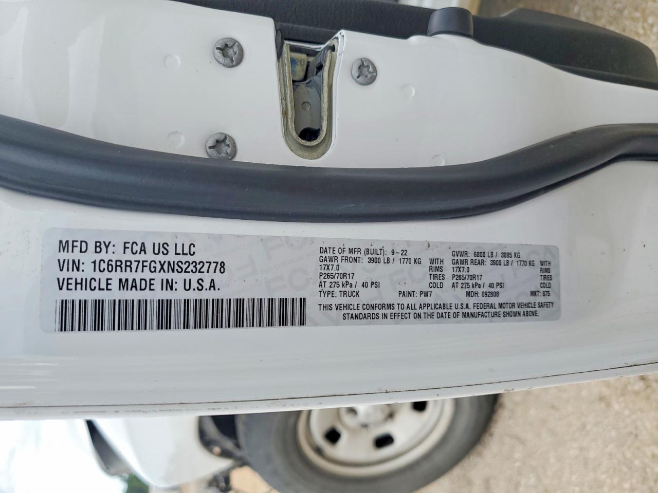 2022 Dodge RAM 1500 Classic Tradesman