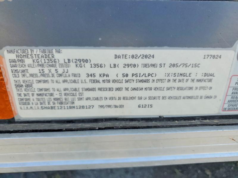2024 Homesteader 612I5 Enclosed Cargo Trailer