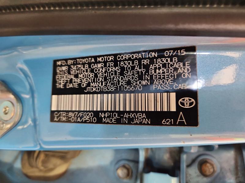 2015 Toyota Prius c two
