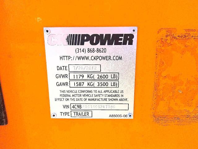 2012 Ck Power Generator
