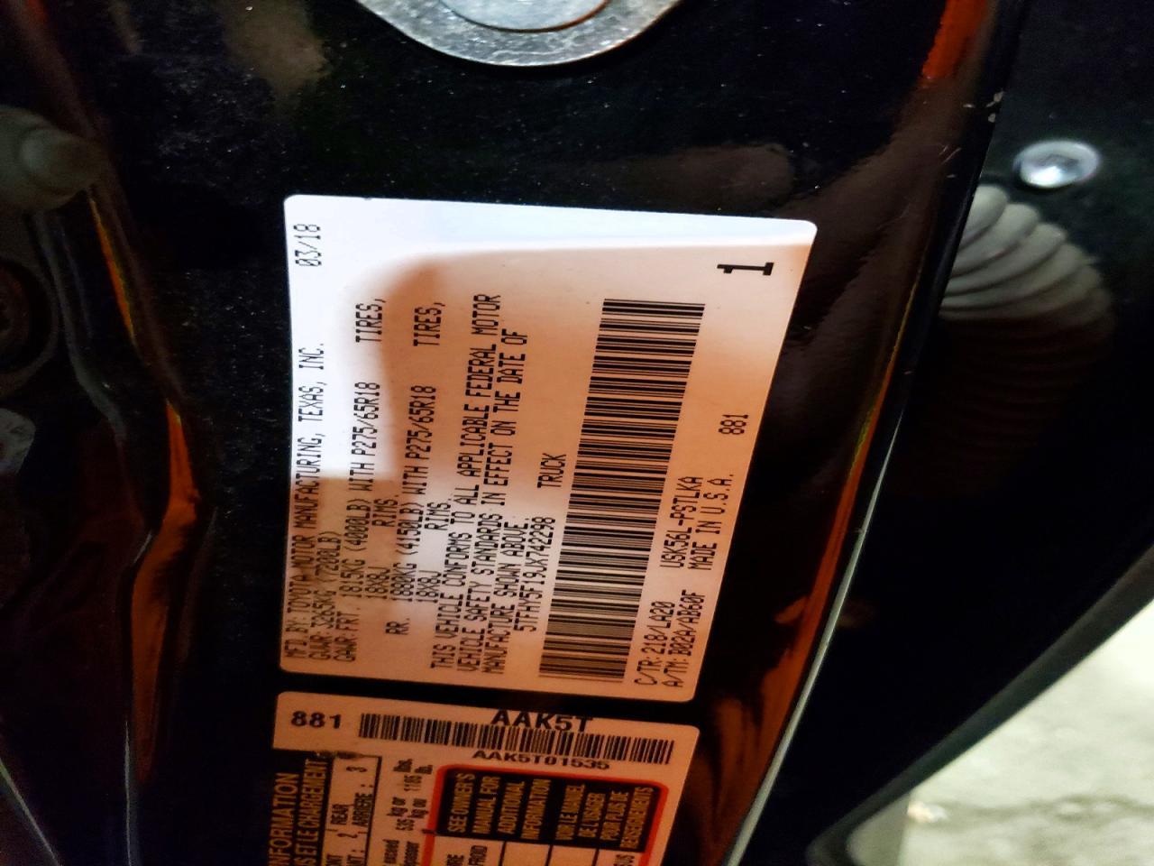 2018 Toyota Tundra Crewmax Limited