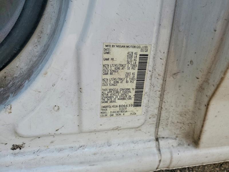 2018 Nissan NV 2500 HD SV