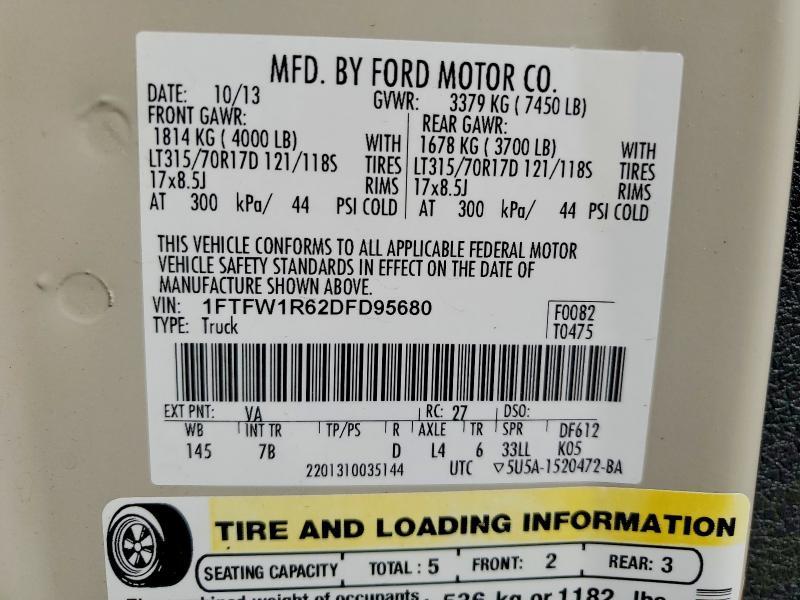 2013 Ford F150 SVT Raptor